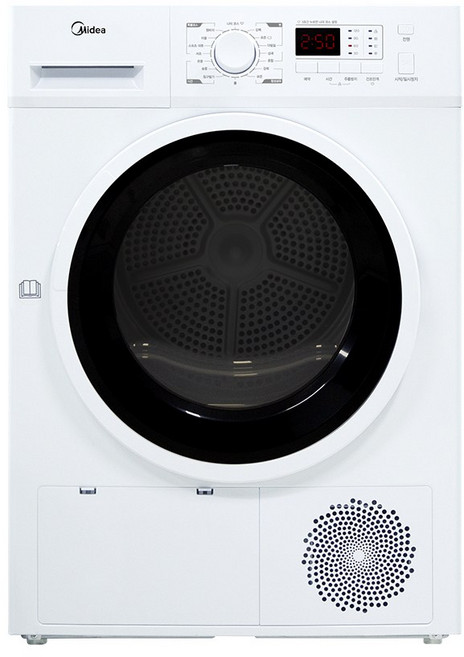 미디어 히트펌프 의류건조기 화이트 MCD-H803W 8kg 방문설치, White