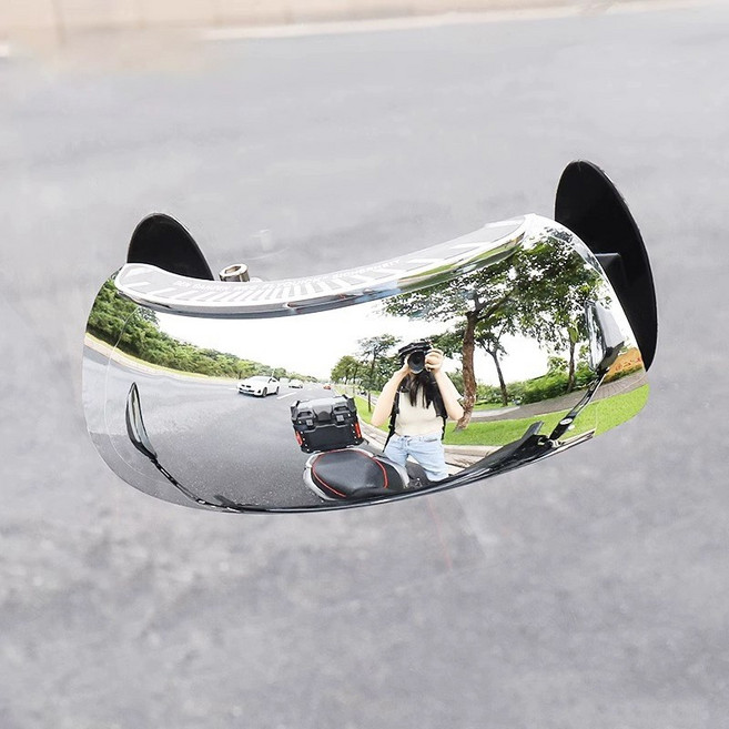 오토티엔 오토바이 벨로미러 보조 미러 룸미러 파노라마 사각지대 와이드, 1개