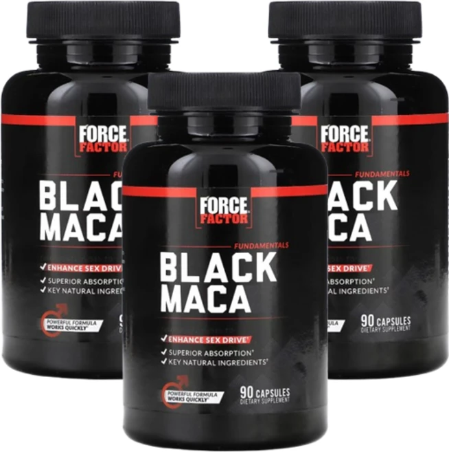 포스팩터 블랙 마카 90 캡슐, 90정, 3팩 - 쿠팡