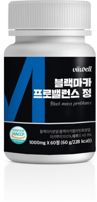 비웰 블랙마카 프로밸런스 60g, 1개, 60정