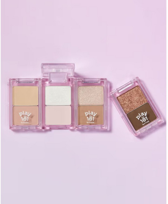 플레이 101 바이 에뛰드 듀얼 아이피스 4컬러, 1개, 02 쿨 블레스 유