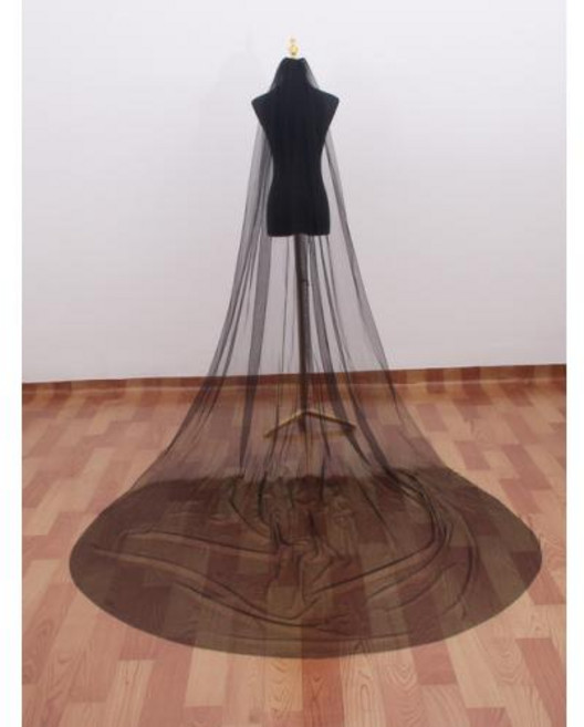 롱베일 롱면사포 베일 면사포 빗이 달린 부드러운 얇은 명주 그물 긴 신부 결혼 액세서리 헤어 웨딩 3 미터