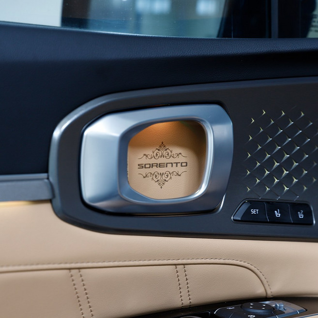 카디즈 쏘렌토 MQ4 튜닝 도어내캐치커버, A 각인, 올리브브라운