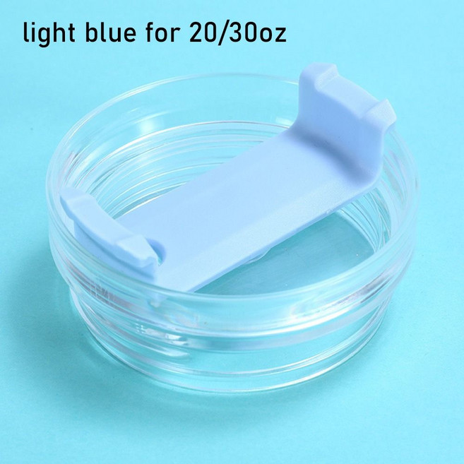 교체용 병 커버 스플래시 방지 멀티컬러 컵 캡 20/30oz 591/890ml 플라스틱 뚜껑 Tyeso 1 개, 03 lightblue for20 30oz, 1개, 890ml