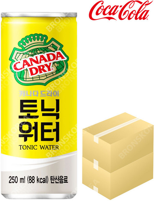 코카 캐나다 드라이 토닉워터 250ml X 60캔 탄산음료 캔 업소용