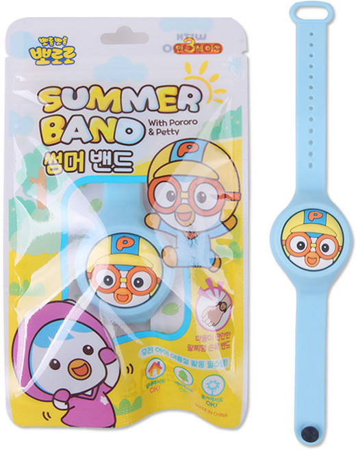 뽀로로 패티 썸머밴드[2개] 벌레 물리기전 썸머세트 모기밴드, 페티썸머밴드[2개], 2개