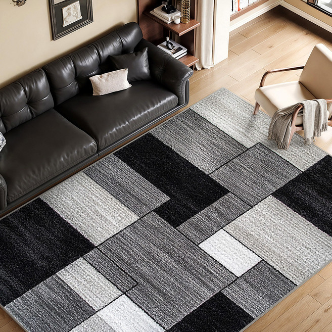 KITCHIBAL 사계절 러그 거실 방수 카페트 캐시미어감 미끄럼방지 매트