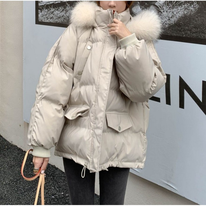 레티고 도톰 퍼후드 집업 스트링 야상 패딩