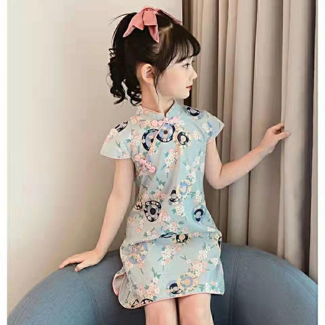 女童旗袍 中國風連衣裙