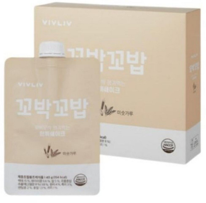 비브리브 꼬박꼬밥 미숫가루 다이어트 쉐이크, 280g, 4박스