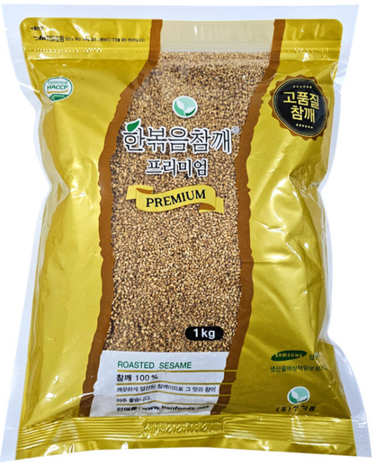 한식품 프리미엄 참깨, 1개, 1kg