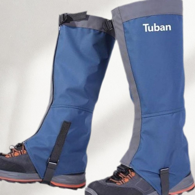 다리 젖음 완벽 보호 하이킹 등산 방수 스노우 각반 스패츠, 블루M(T-0718)