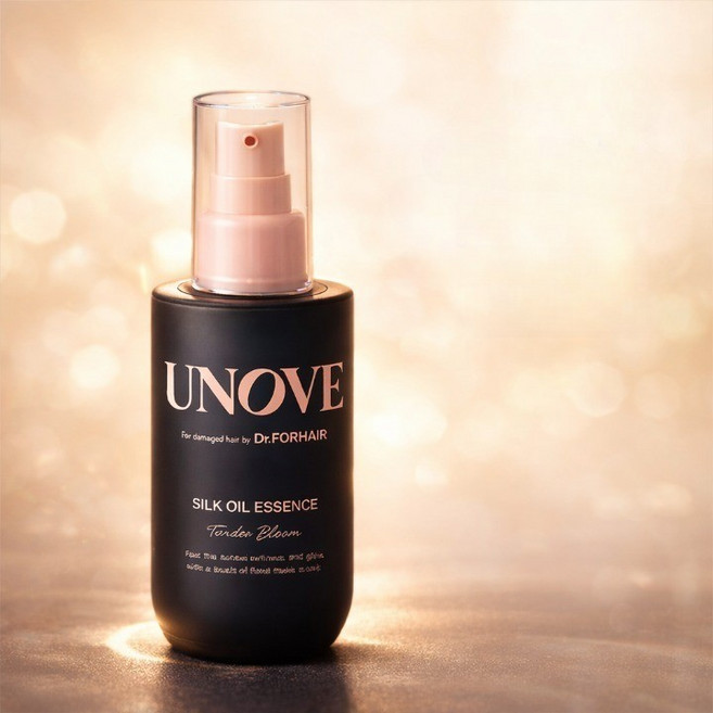 UNOVE 어노브 실크 헤어 오일 에센스 손상모 케어 윤기 광채 퍼퓸 헤어에센스 드라이 전후 사용, 1개, 70ml