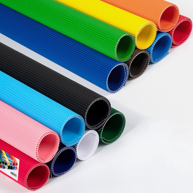 PaperPhant 14컬러 골판지(Corrugated Cardboard), 35cm X 25cm (8절) 42매