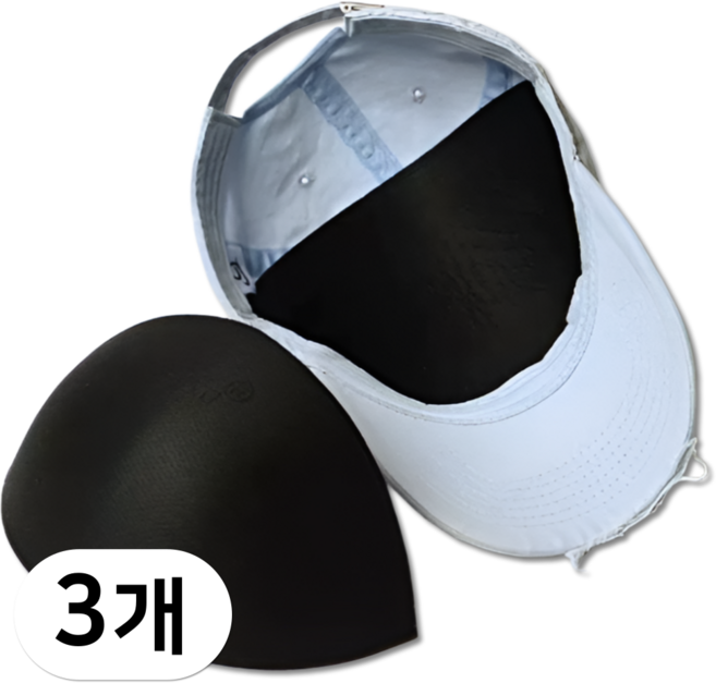 펴나나다 모자 형태 유지 지지대 3P, 1세트, 블랙