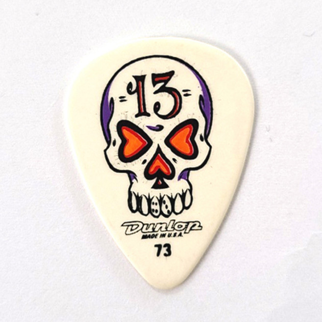 기타피크 Dunlop Blackline Original Skull 13(BL02R) 0.73mm 피크, 1개