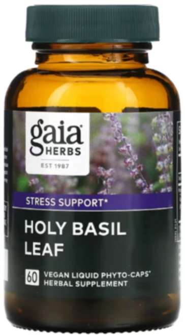 가이아허브 홀리 바질 잎 60 비건 액상 파이토캡스, 1개, 60정 - 쿠팡