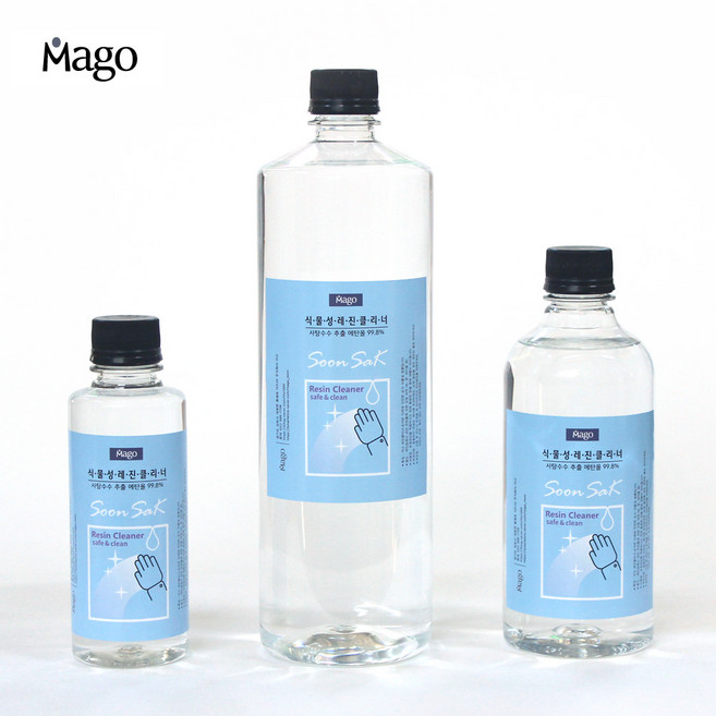 레진클리너 순삭+ 뾰족캡/식물성 레진세척제 사탕수수 추출 에탄올 99.8%, 500ml, 1개