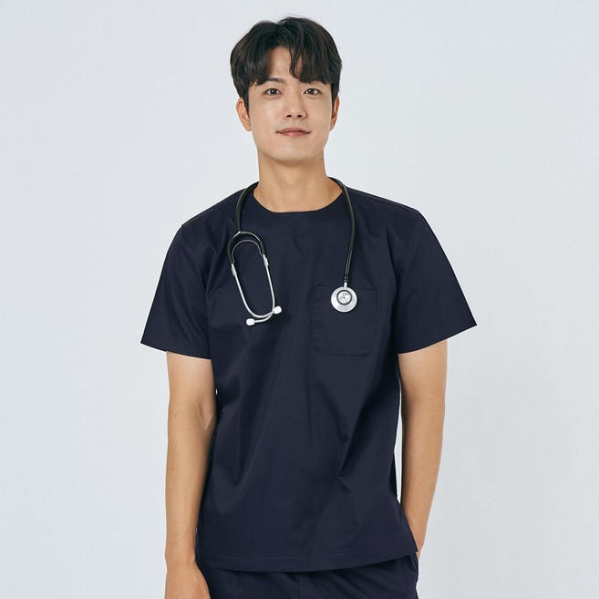 유니스토어 남성 쿨스판 크루넥 베이직 스크럽 티셔츠 / 3color