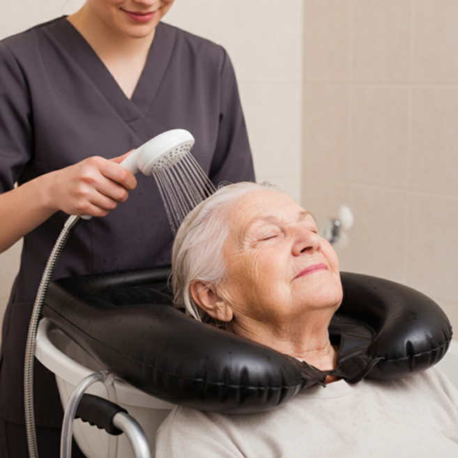 소우소 휴대용 간이 샴푸대, 블랙, 1개