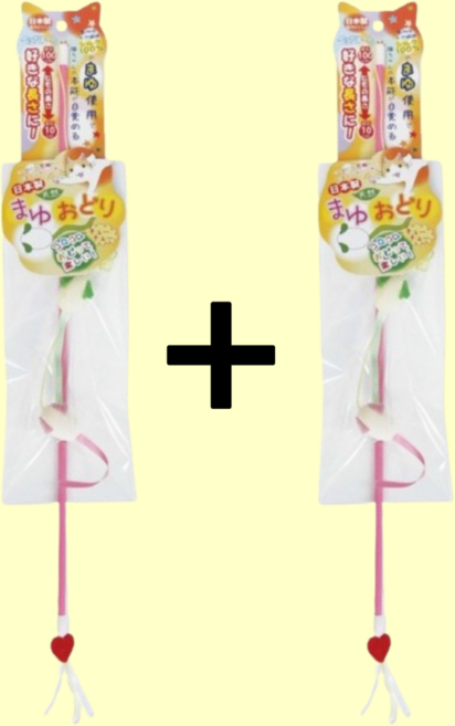 카샤카샤 천연실크 낚시대, 2개, 츄츄