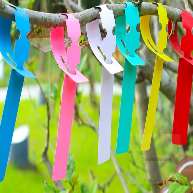 SLOWNEED 나무 이름표 리본 200p 수목명찰, 노란색