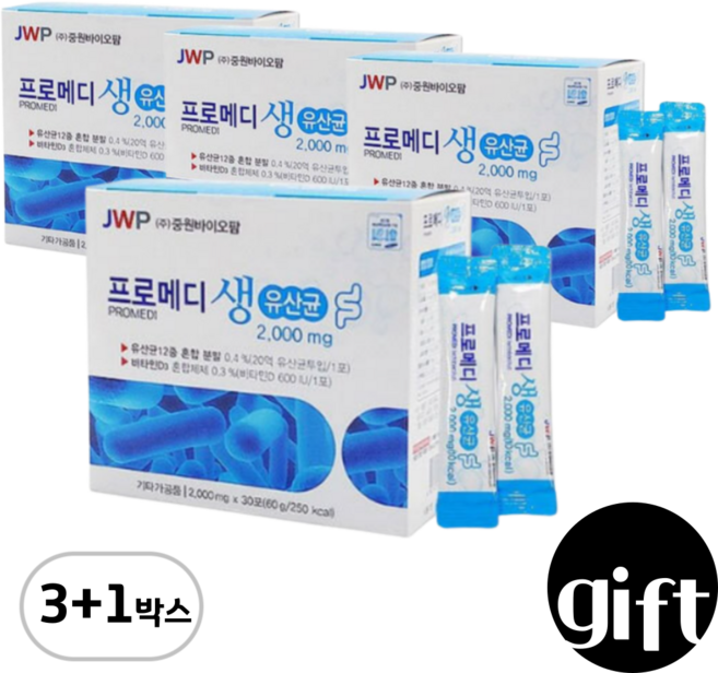 중원제약 프로메디 생 유산균, 4개, 60g