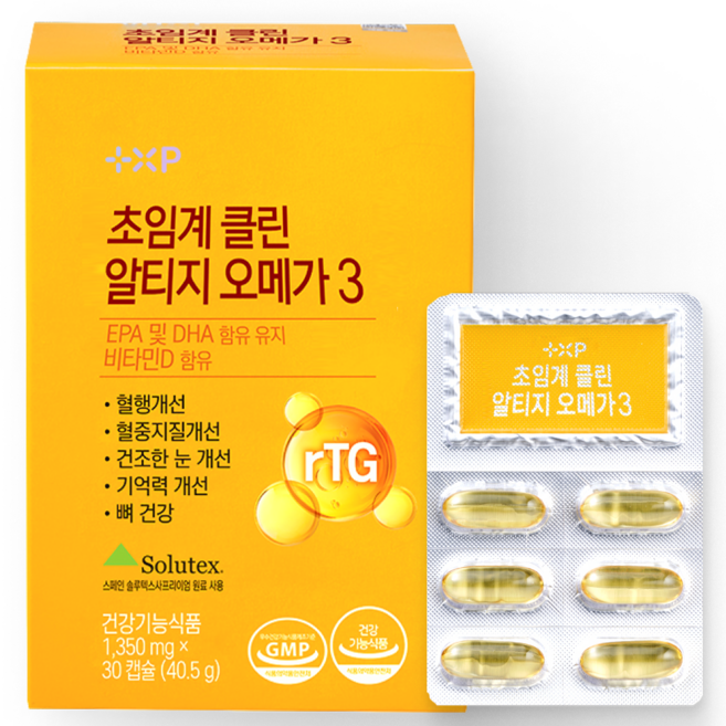 초임계 알티지 오메가3 비타민D 함유, 1세트, 30정