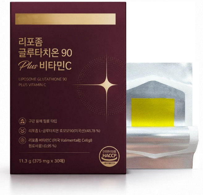 리포좀 글루타치온 100% 식약청 인증 리포소말 리포조말 필름 구강점막 [건강곳간], 1개