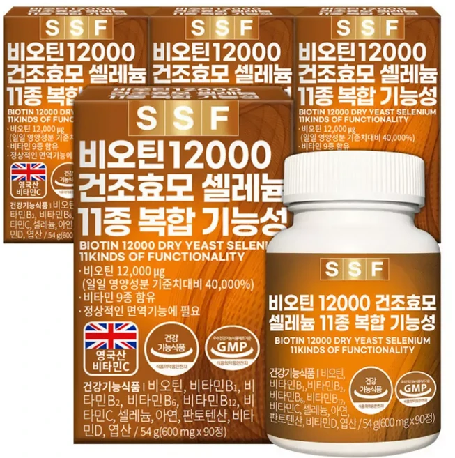 무부형제 비오틴 12000 12개월분 (360정) 건조효모 셀렌 비타민B, 360정, 1개