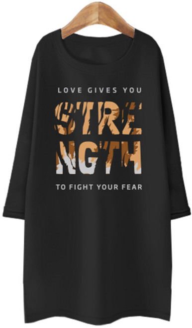 여성용 블론디 스트렝쓰 특양면 7부 티셔츠