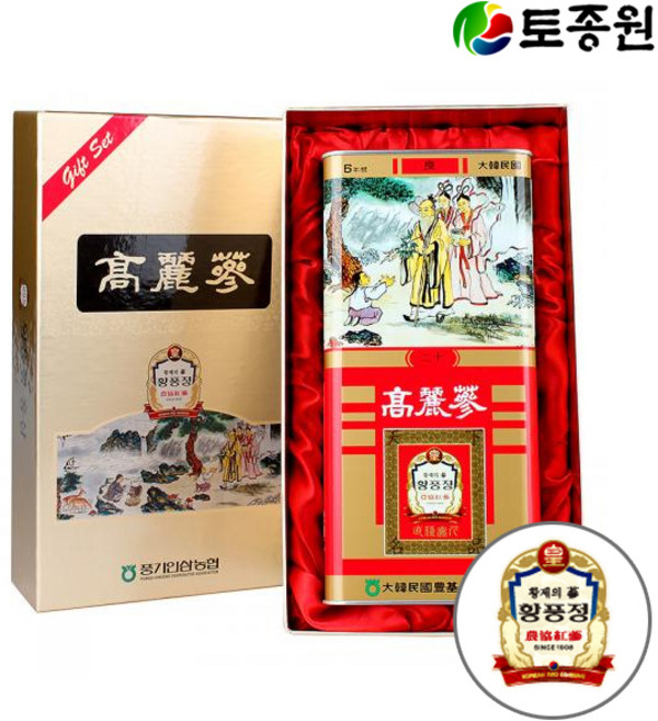 토종원 풍기인삼농협 6년근 천삼 10지 600g, 1개