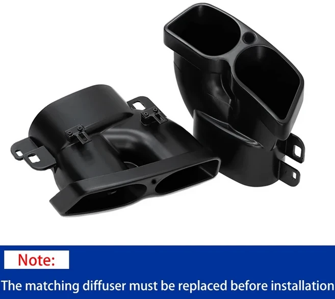 벤츠 메르세데스 배기 팁 C클래스 W205 CLS 브라부스 머플러 테일 파이프 업그레이드, 01 A Style