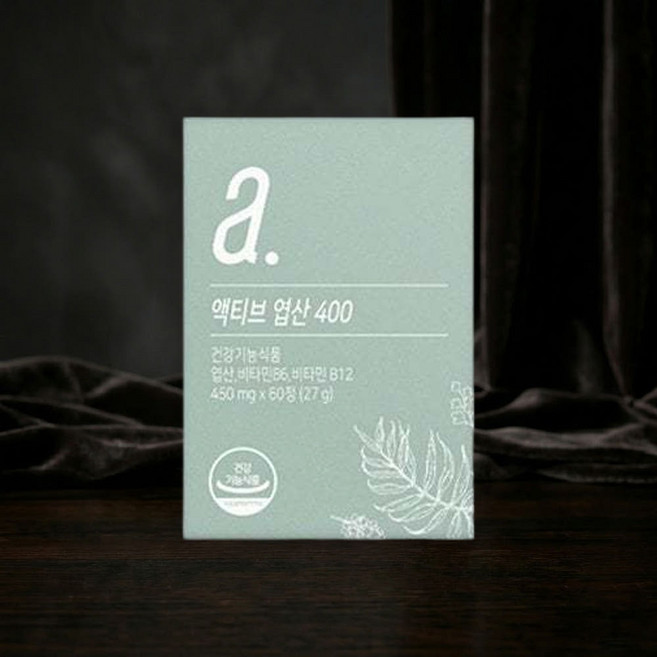 뉴트리모어 활성엽산 액티브 플러스 엽산 400, 60정, 1박스