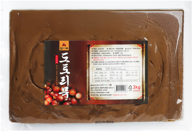 참나무식품 도토리묵[업소용], 2개, 3kg