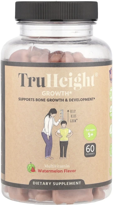 TruHeight 키 성장 구미젤리 종합비타민 5세 이상 수박 맛 구미젤리 60개 - 쿠팡