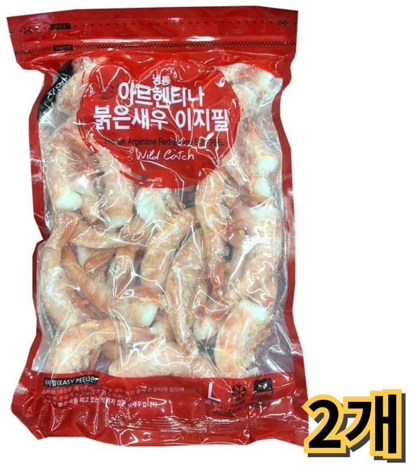 코스트코 아르헨티나 붉은새우 이지필 /냉동 손질새우, 2개