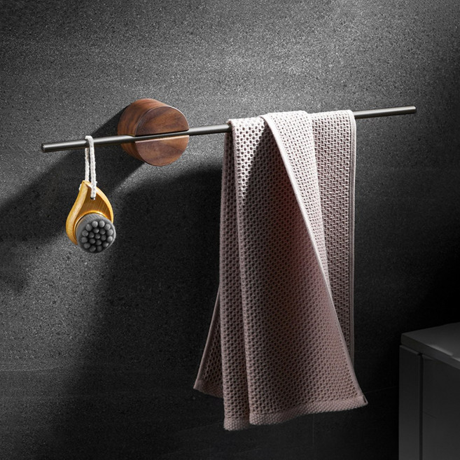 메탈라인 무타공 인테리어 타월걸이 모노플렛, 모노플렛 우드, 모노플렛 우드114695819