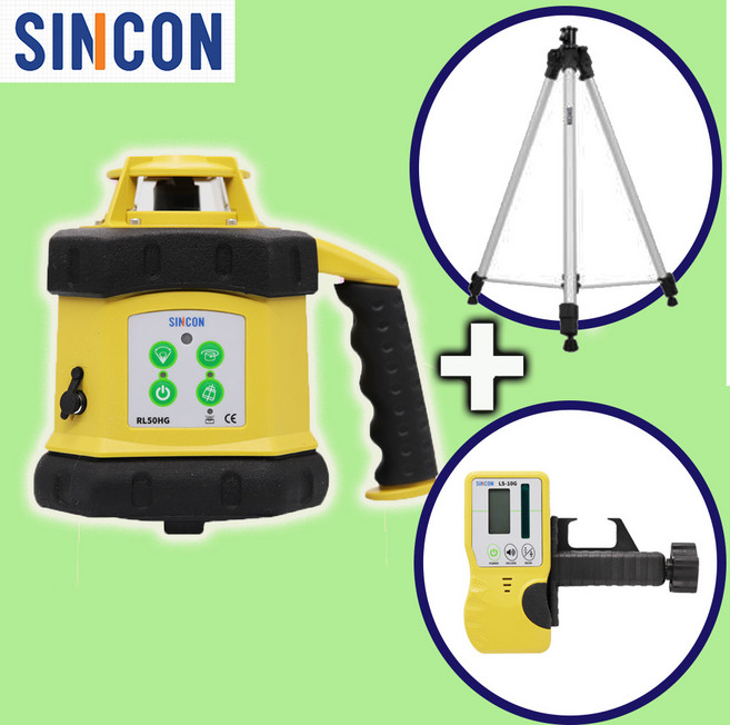 신콘 녹색레이저빔 중기 1인단독작업 삼각대포함 회전레이저레벨기 RL-50HG, 1개, ELT65