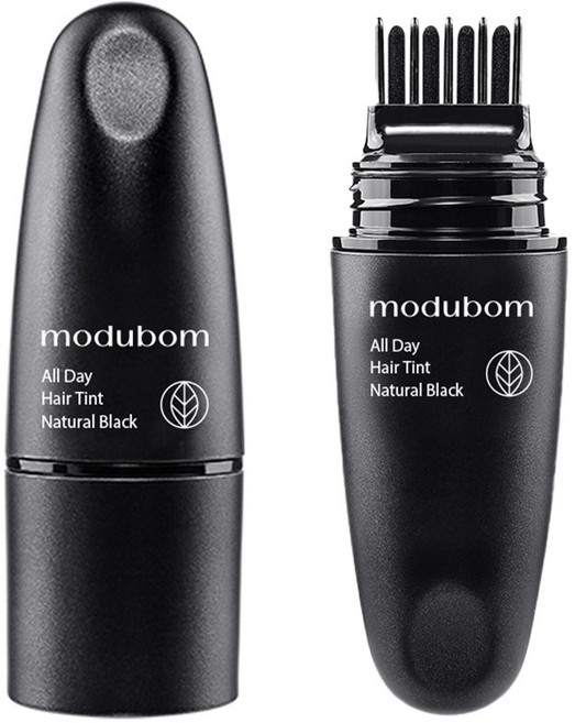 모두봄 간편한 새치커버스틱 올데이 헤어틴트 흰머리커버, 1개, 내추럴 블랙