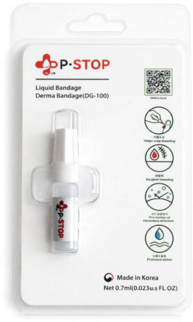 피스탑 0.7ml 바르는 방수밴드 액체밴드 액상 프리미엄 무자극 생체접착제, 1개, 1개입