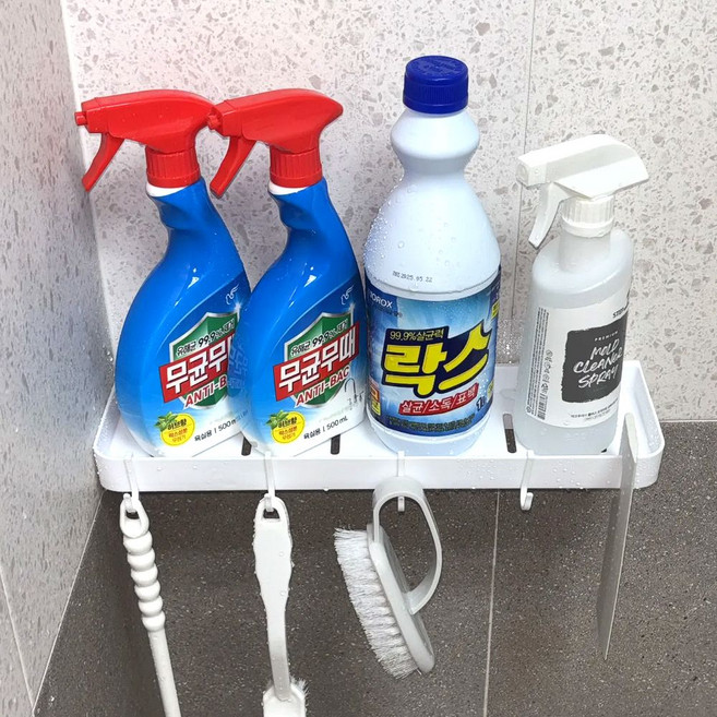 레츠굿 무타공 욕실 선반 정리대, 1개