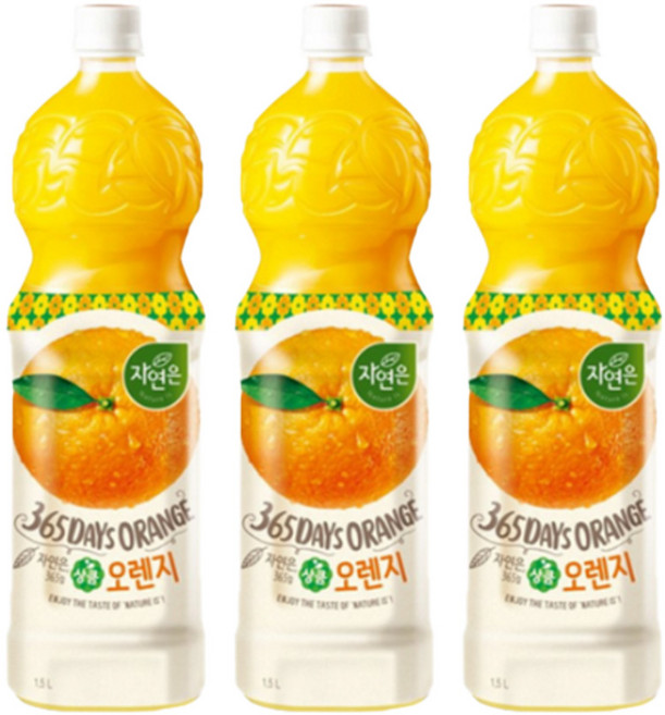 자연은 오렌지, 3개, 1.5L