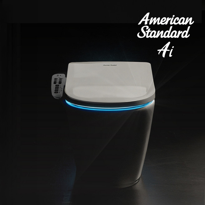 [26년 신모델] 아메리칸스탠다드 아쿠아 퓨어 히트 99.9% 3중 살균 AI 비데 탈취 직수 IPX7 방수등급, 고객직접설치, 퓨어 히트2