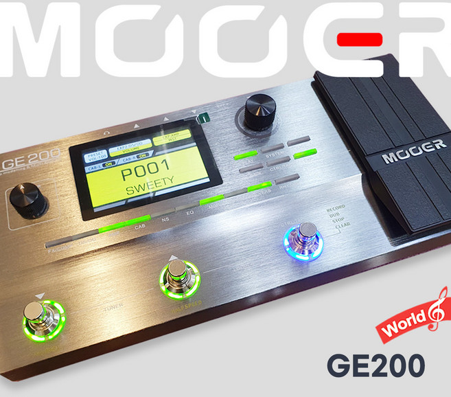 무어 오디오 멀티 이펙터 일렉기타 GE200 mooer, 1개