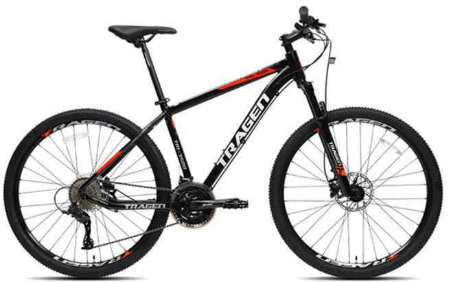 트라젠 MTB 자전거 유압식디스크브레이크 TM3500 69.9cm(27.5인치) 시마노 24단 입문용 미조립, 1개, 180cm, 17.5 블랙