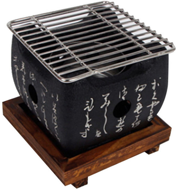 미니화로 가정용 개인 캠핑용 1인 숯불판, 1개