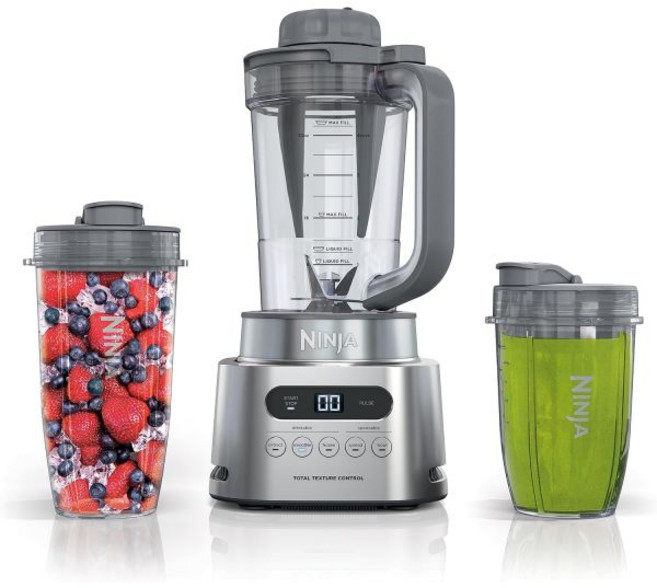 닌자 SS151 TWISTi 고속 블렌더 스무디 메이커 5가지 기능 smartTORQUE 테이크아웃 컵 포함, Platnium