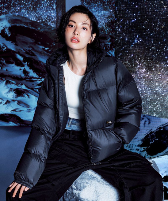 내셔널지오그래 NATIONAL GEOGRAPHIC NATIONALGEOGRAPHIC 나나 N254UDW902 타이라 후드 덕다운 점퍼 GREY 447106