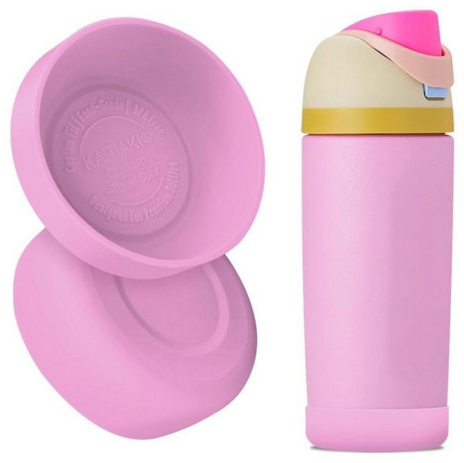 2Pcs Silicone 보틀 Boot for Owala Kids Water 보틀s Compatible FreeSip 16oz 12oz Tumbler 15oz Flip 14, Tutti Frutti_163142